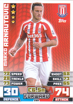 Marko Arnautovic Stoke City 2014/15 Topps Match Attax #269